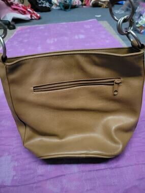 Giannini Simulated Leather Brown Bag Purse